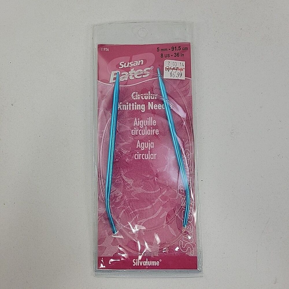 Susan Bates Circular Knitting Needles No. 8, 36 In